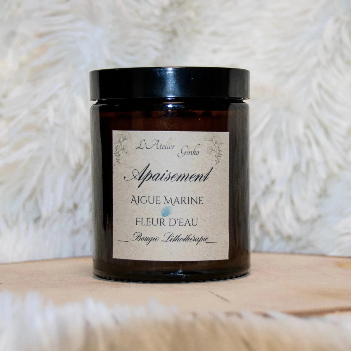 Bougie parfumée Lithothérapie Apaisement - L'Atelier Ginko - Boutique en Ligne