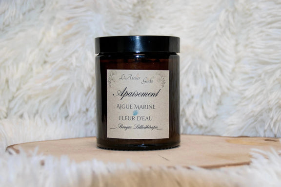 Bougie parfumée Lithothérapie Apaisement - L'Atelier Ginko - Boutique en Ligne