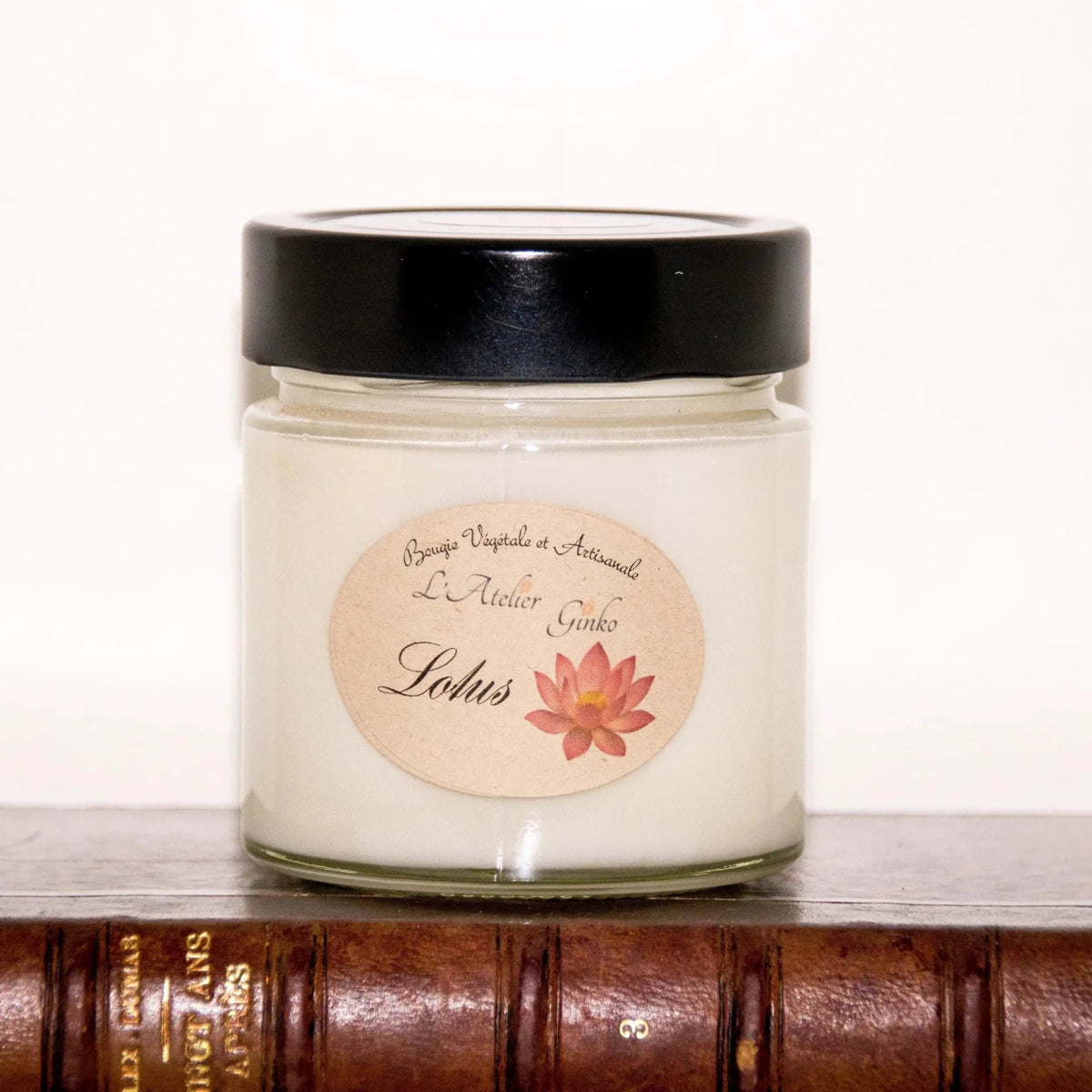 Bougie parfumée Lotus cire de soja artisanale - L'Atelier Ginko