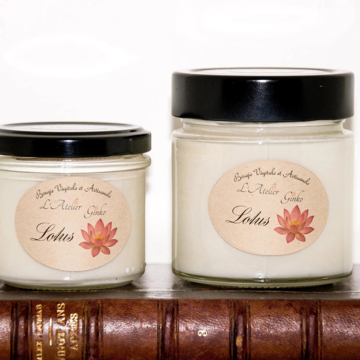 Bougie parfumée Lotus cire de soja artisanale - L'Atelier Ginko