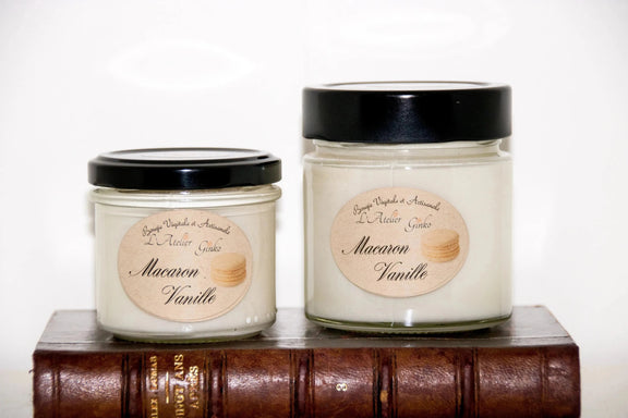 Bougie parfumée Macaron Vanille - L'Atelier Ginko - Boutique en Ligne
