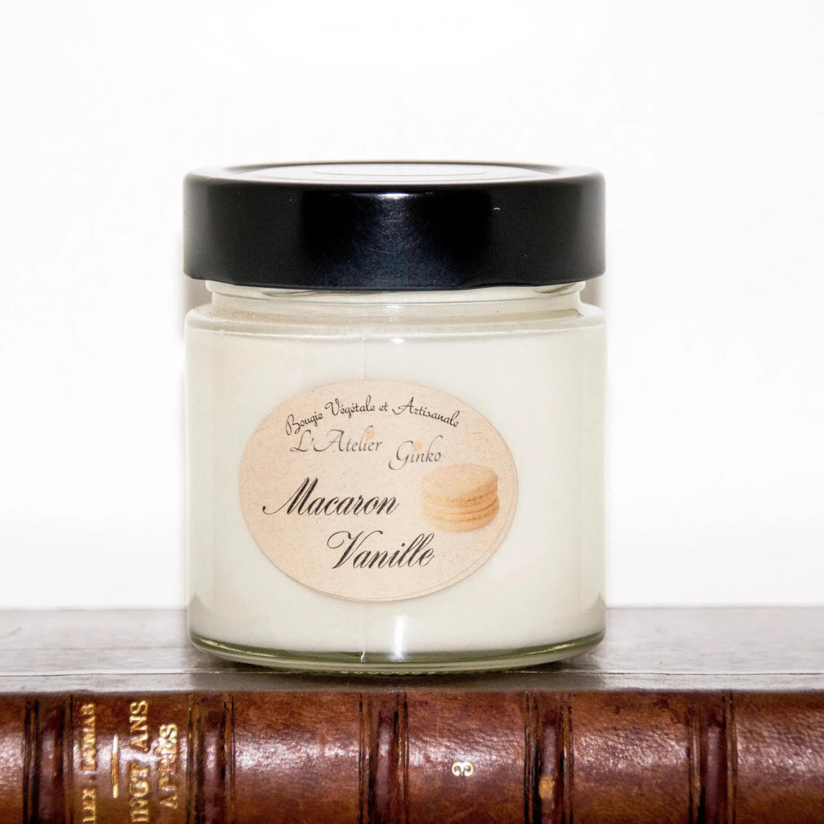 Bougie parfumée Macaron Vanille - L'Atelier Ginko - Boutique en Ligne