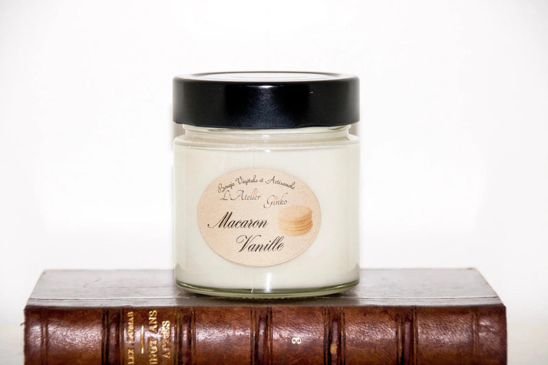 Bougie parfumée Macaron Vanille - L'Atelier Ginko - Boutique en Ligne
