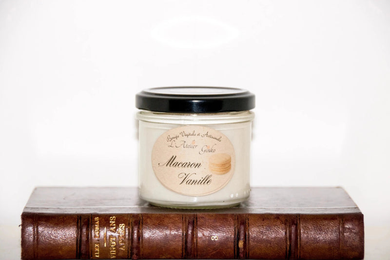 Bougie parfumée Macaron Vanille - L'Atelier Ginko - Boutique en Ligne