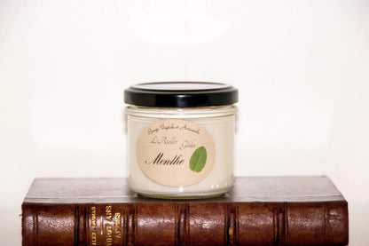 Bougie parfumée Menthe cire de soja artisanale - L'Atelier Ginko