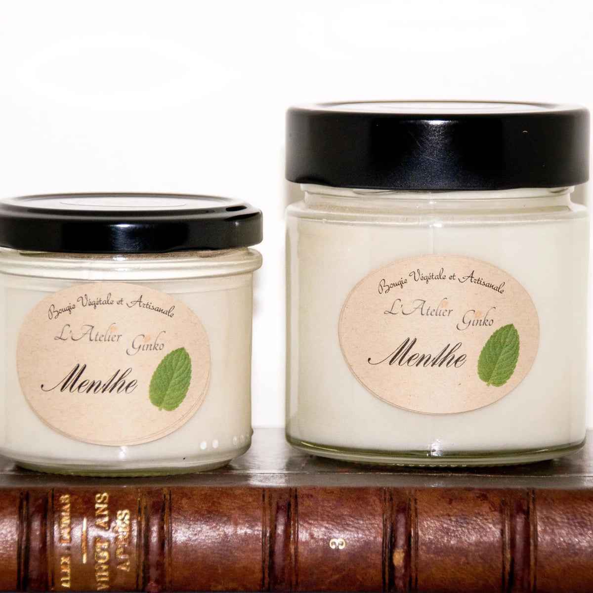 Bougie parfumée Menthe cire de soja artisanale - L'Atelier Ginko