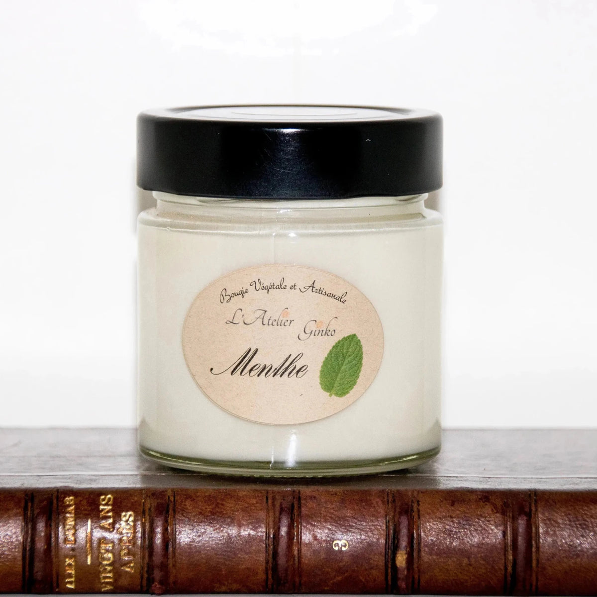 Bougie parfumée Menthe cire de soja artisanale - L'Atelier Ginko