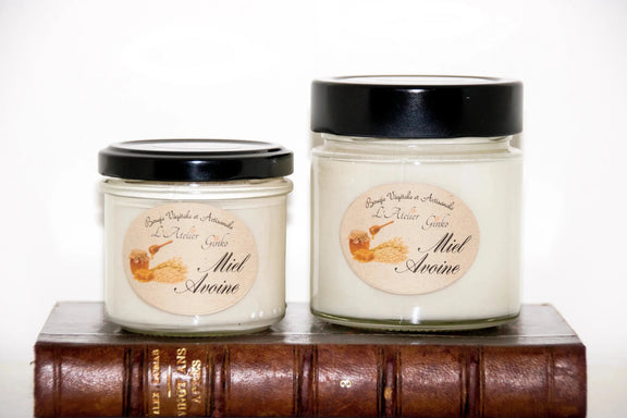 Bougie parfumée Miel Avoine - L'Atelier Ginko - Boutique en Ligne