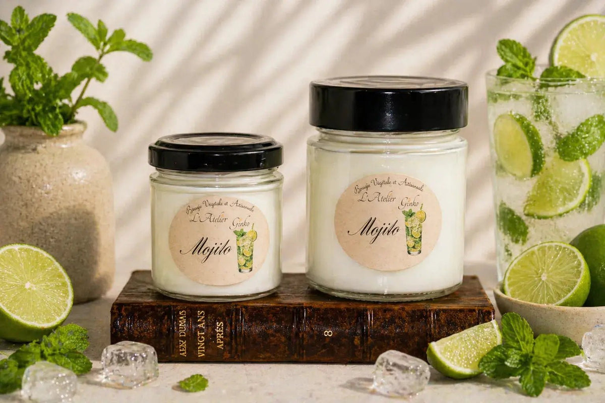 Bougie parfumée Mojito - L'Atelier Ginko - Boutique en Ligne