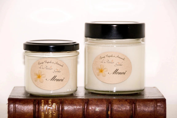 Bougie parfumée Monoï - L'Atelier Ginko - Boutique en Ligne