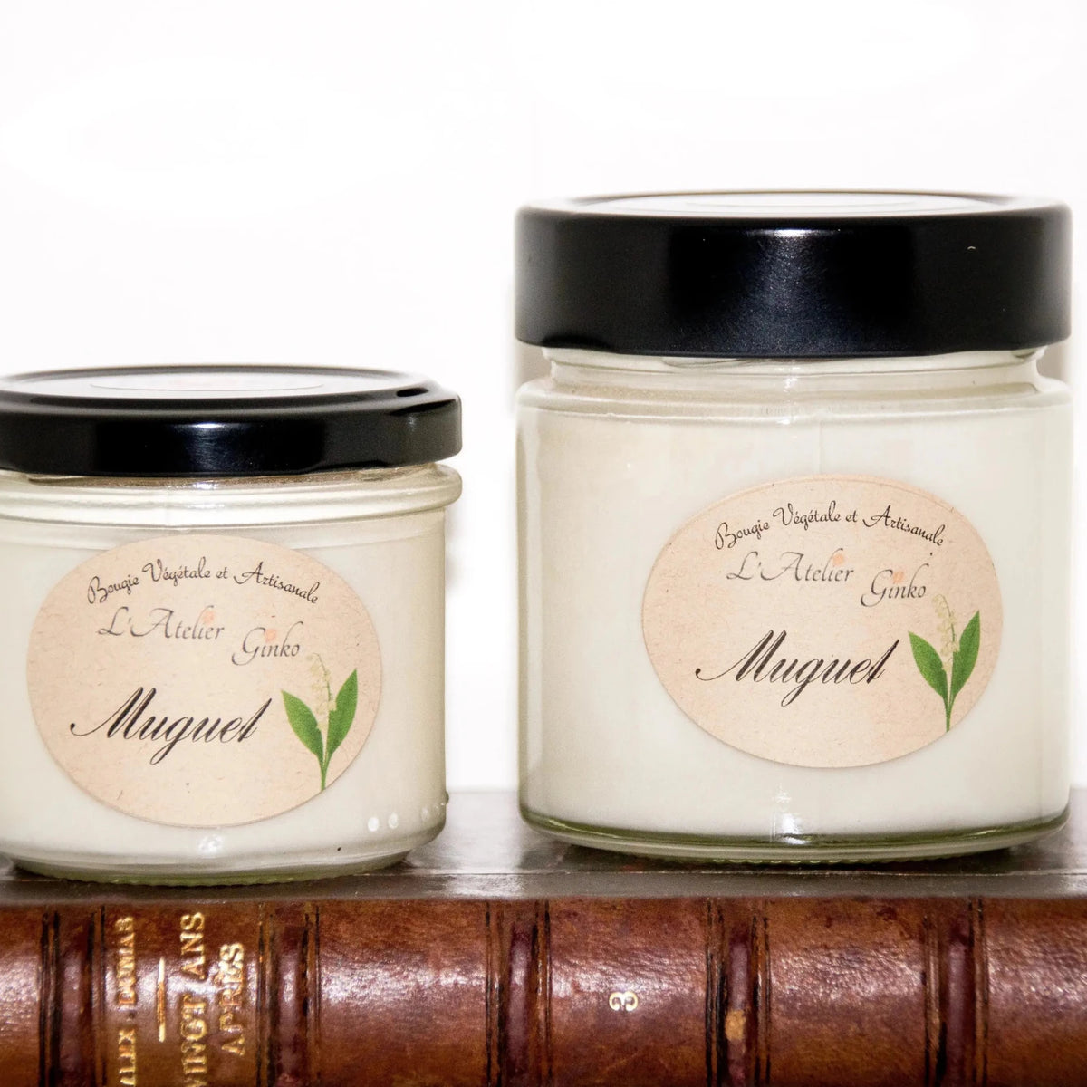 Bougie parfumée Muguet cire de soja artisanale - L'Atelier Ginko