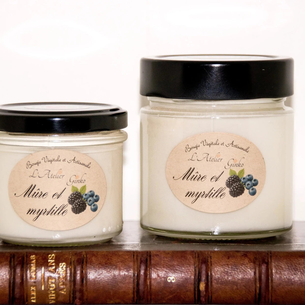 Bougie parfumée Mûre et myrtille - L'Atelier Ginko - Boutique en Ligne