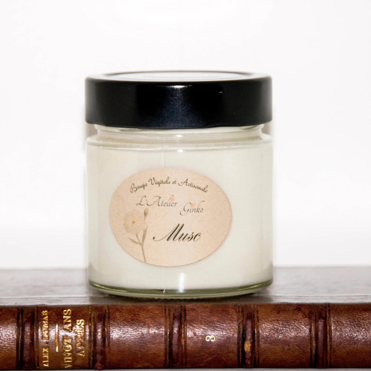 Bougie parfumée Musc cire de soja artisanale - L'Atelier Ginko