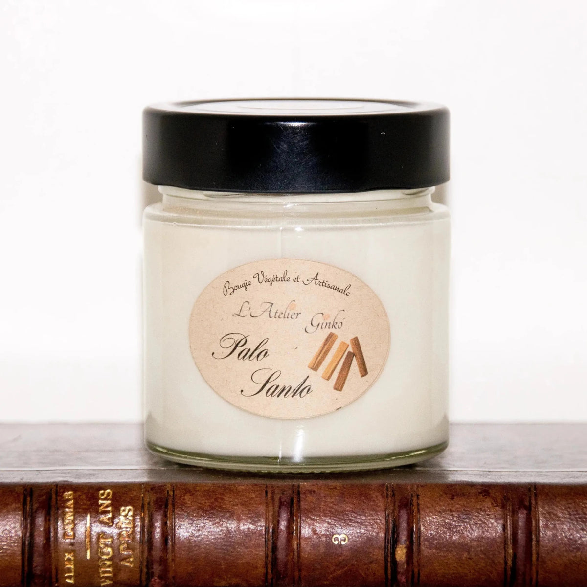 Bougie parfumée Palo Santo cire de soja artisanale - L'Atelier Ginko