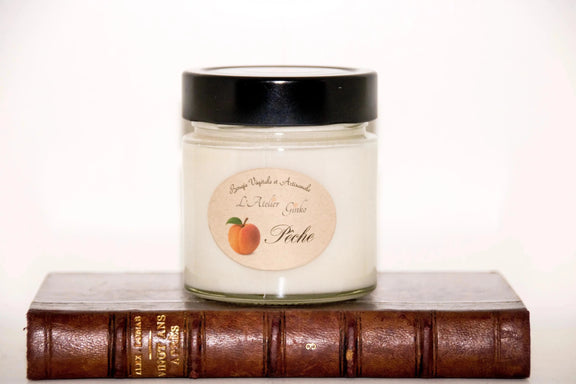 Bougie parfumée Pêche - L'Atelier Ginko - Boutique en Ligne