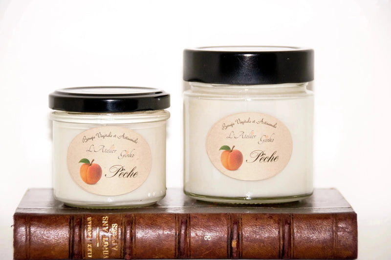 Bougie parfumée Pêche - L'Atelier Ginko - Boutique en Ligne