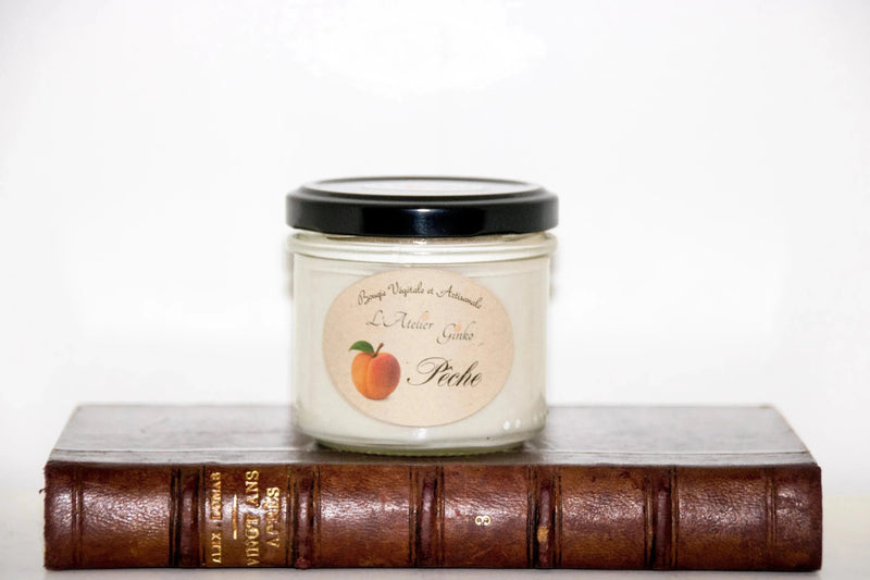 Bougie parfumée Pêche - L'Atelier Ginko - Boutique en Ligne