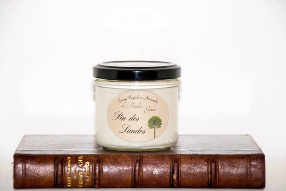 Bougie parfumée Pin des Landes cire de soja artisanale - L'Atelier Ginko