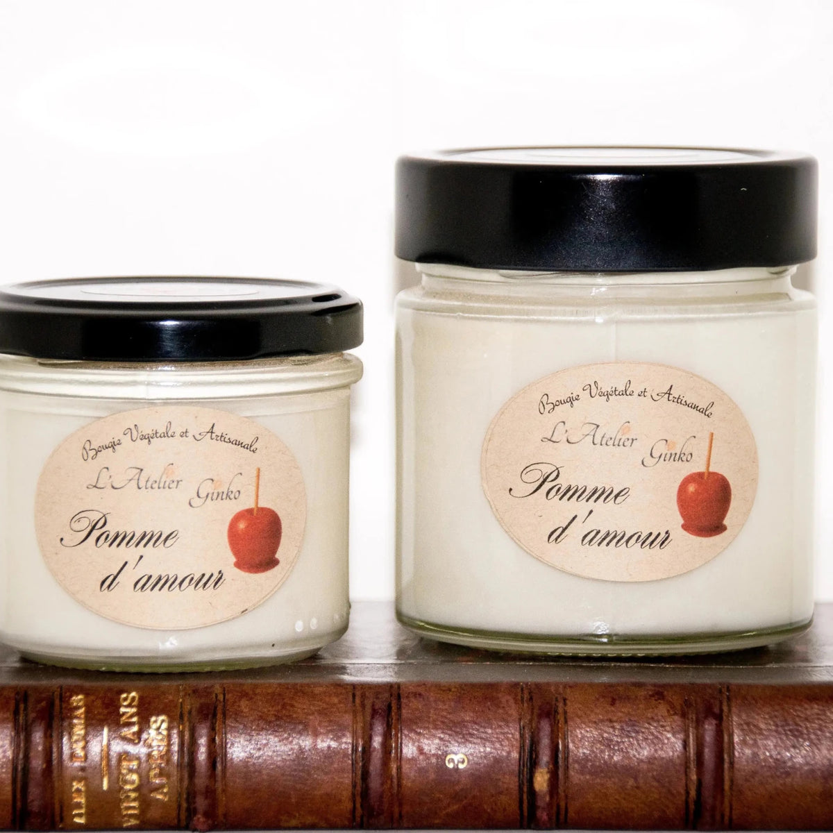 Bougie parfumée Pomme d'Amour en cire de soja végétale L'Atelier Ginko - Boutique en Ligne