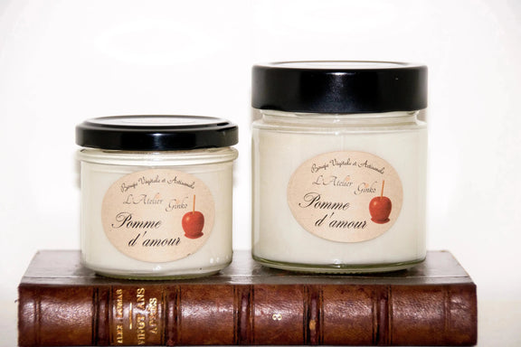 Bougie parfumée Pomme d'Amour en cire de soja végétale L'Atelier Ginko - Boutique en Ligne