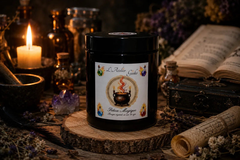 Bougie parfumée Potion Magique – Cire de soja artisanale - L'Atelier Ginko - Boutique en Ligne