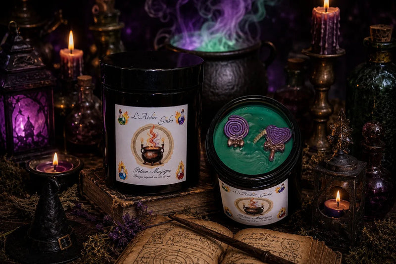 Bougie parfumée Potion Magique – Cire de soja artisanale - L'Atelier Ginko - Boutique en Ligne