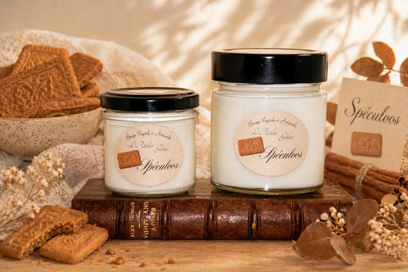 Bougie parfumée Spéculoos cire de soja artisanale L'Atelier Ginko Moselle