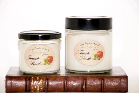 Bougie parfumée Tomate Basilic - L'Atelier Ginko - Boutique en Ligne