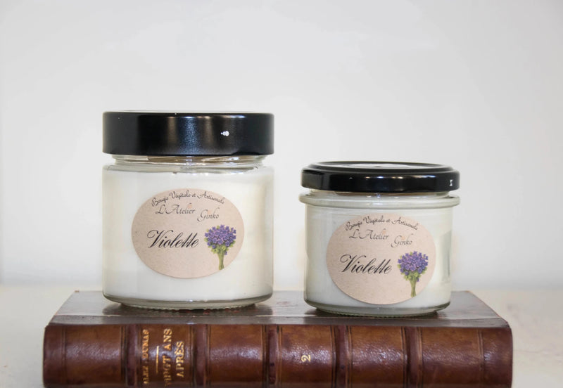 Bougie parfumée Violette - L'Atelier Ginko - Boutique en Ligne