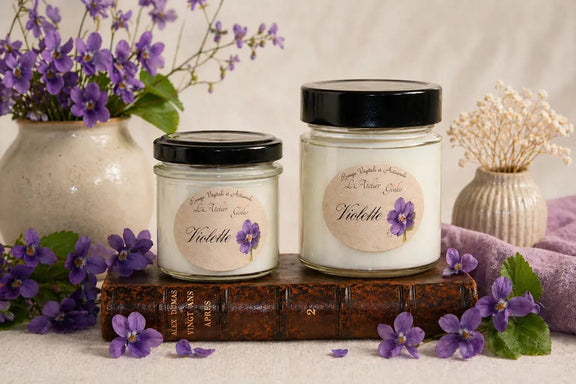 Bougie parfumée Violette - L'Atelier Ginko - Boutique en Ligne