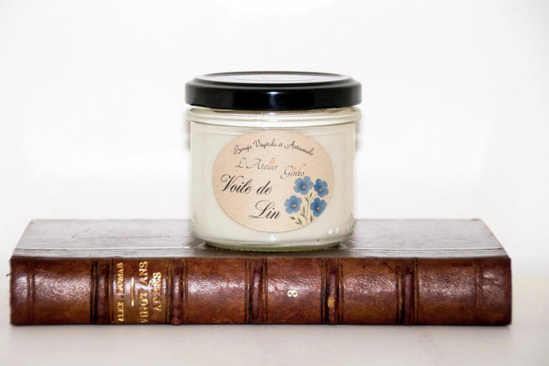 Bougie parfumée Voile de Lin - L'Atelier Ginko - Boutique en Ligne