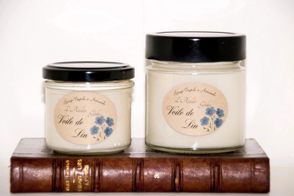 Bougie parfumée Voile de Lin - L'Atelier Ginko - Boutique en Ligne