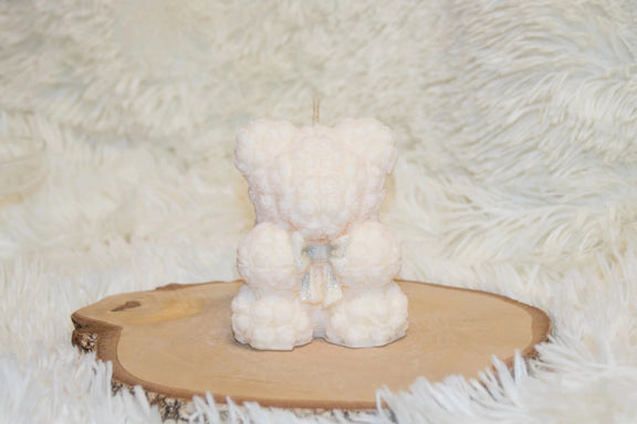 Bougie Peluche vue de face collection artisanale – L'Atelier Ginko