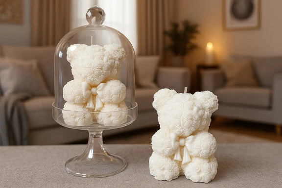 Bougie Peluche décorative originale cire végétale cadeau – L'Atelier Ginko Moselle