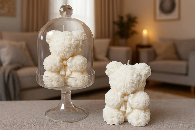 Bougie Peluche décorative originale cire végétale cadeau – L'Atelier Ginko Moselle