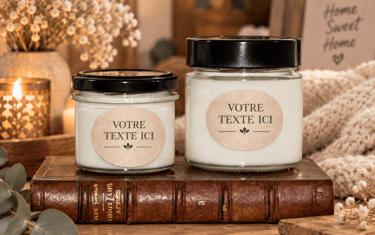 Bougie personnalisable - L'Atelier Ginko - Boutique en Ligne