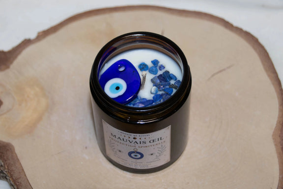 Bougie Rituel Œil Protecteur – Protection & Sérénité - L'Atelier Ginko - Boutique en Ligne