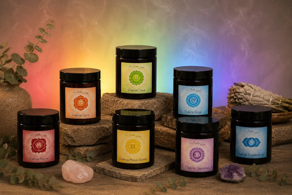 Box de Bougies parfumées 7 Chakras - L'Atelier Ginko - Boutique en Ligne