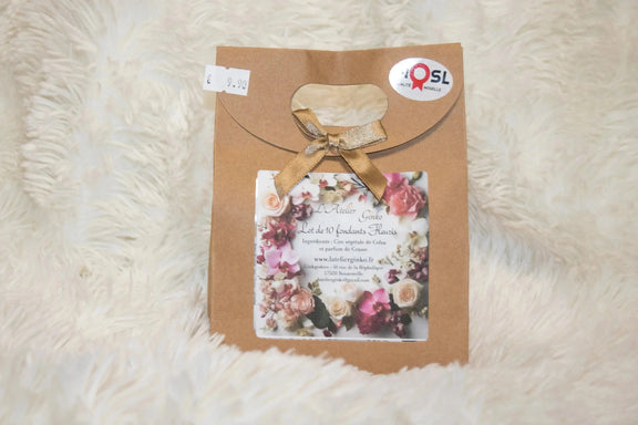 Coffret fondants parfumés vue intérieure cire végétale - L'Atelier Ginko