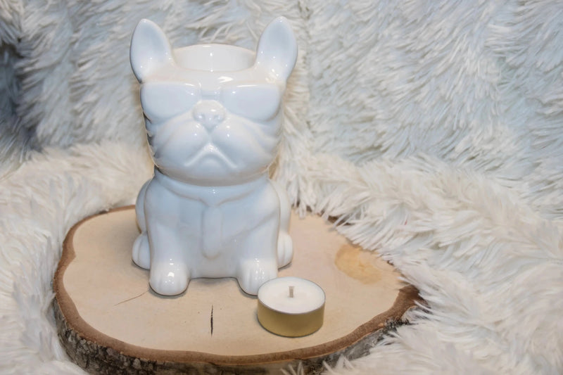 Brûle-parfum Boubou Blanc vue détail - L'Atelier Ginko