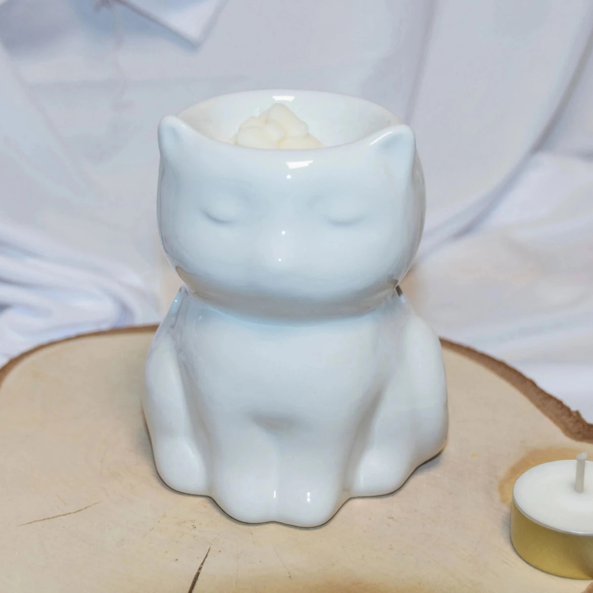 Brûle-parfum Chat vue détail - L'Atelier Ginko