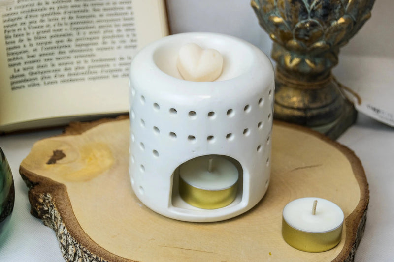 Brûle-parfum céramique Coliseo vue de côté - L'Atelier Ginko