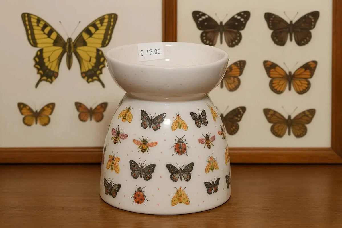 Diffuseur brûle-parfum céramique Insecte Florale artisanal – L'Atelier Ginko Moselle