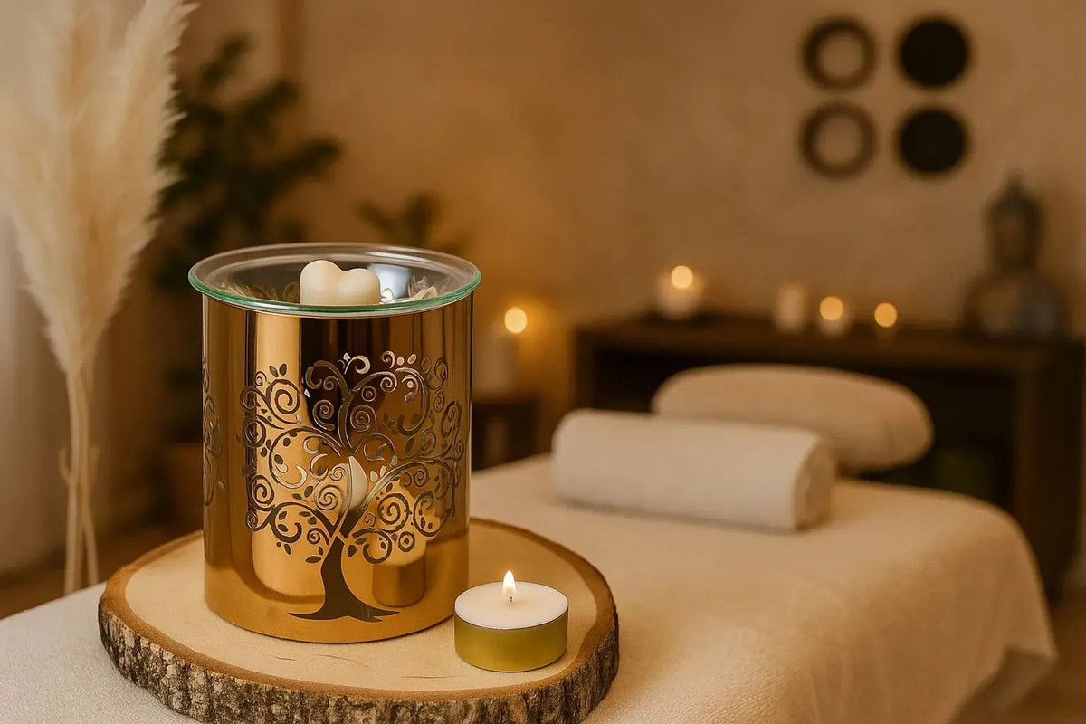 Diffuseur métal Arbre sacré brule-parfum décoratif artisanal - L'Atelier Ginko