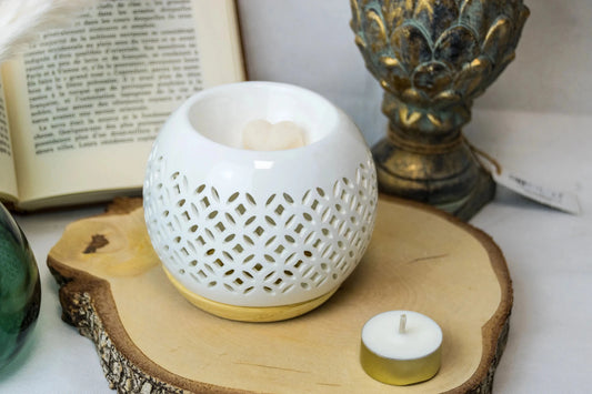 Brûle-parfum céramique Qianbi vue détail - L'Atelier Ginko