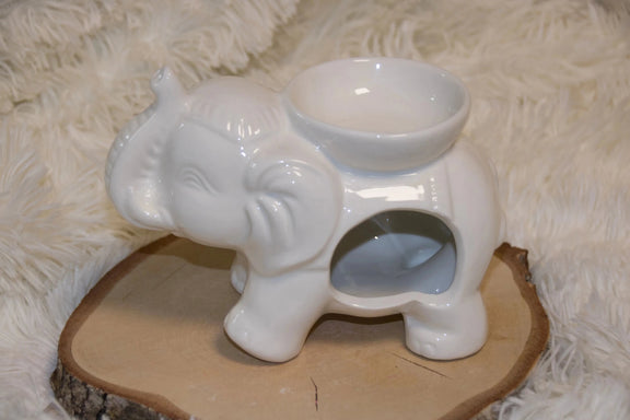 Diffuseur Tandor Blanc céramique allumé ambiance – L'Atelier Ginko