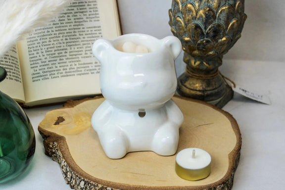 Brûle-parfum céramique Teddy vue détail - L'Atelier Ginko