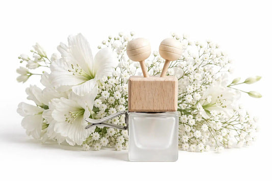 Diffuseur Voiture Bouquet de fleurs blanches - L'Atelier Ginko - Boutique en Ligne