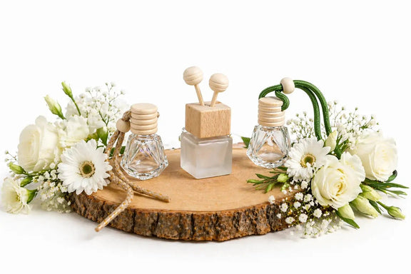 Diffuseur Voiture Bouquet de fleurs blanches - L'Atelier Ginko - Boutique en Ligne