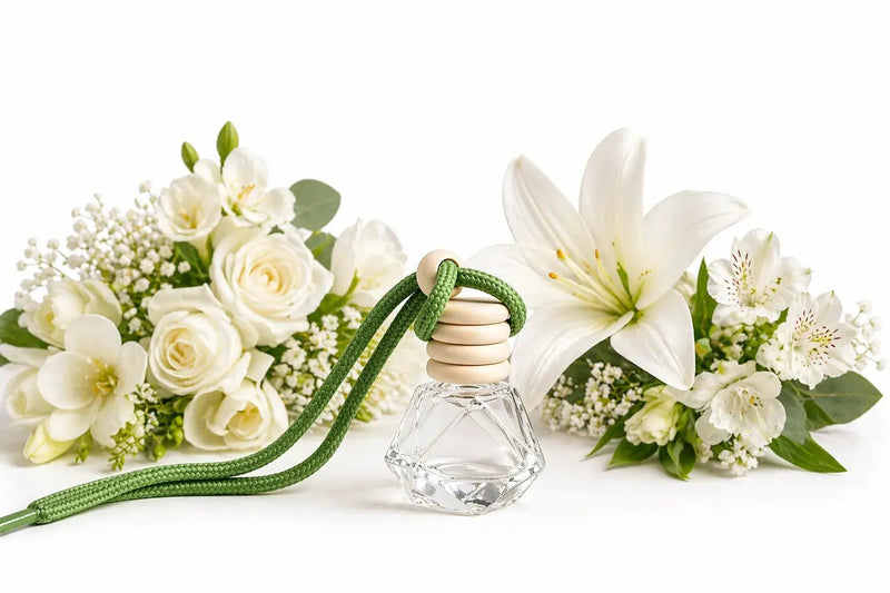 Diffuseur Voiture Bouquet de fleurs blanches - L'Atelier Ginko - Boutique en Ligne